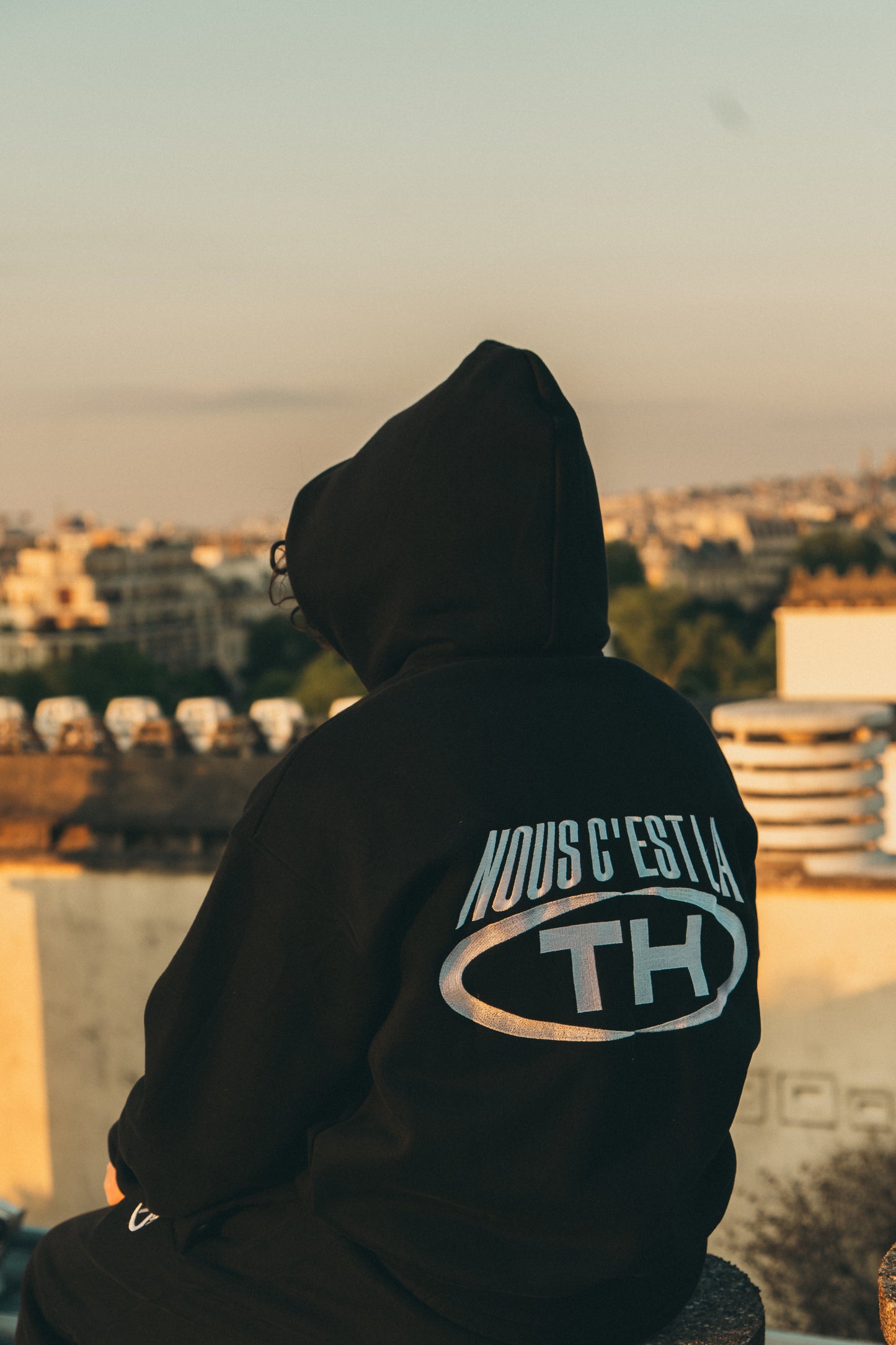 Veste Oversize brodés "NOUS C’EST LA TH" (Noir)
