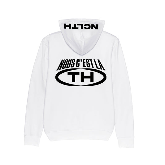 Hoodie blanc NCLTH noir