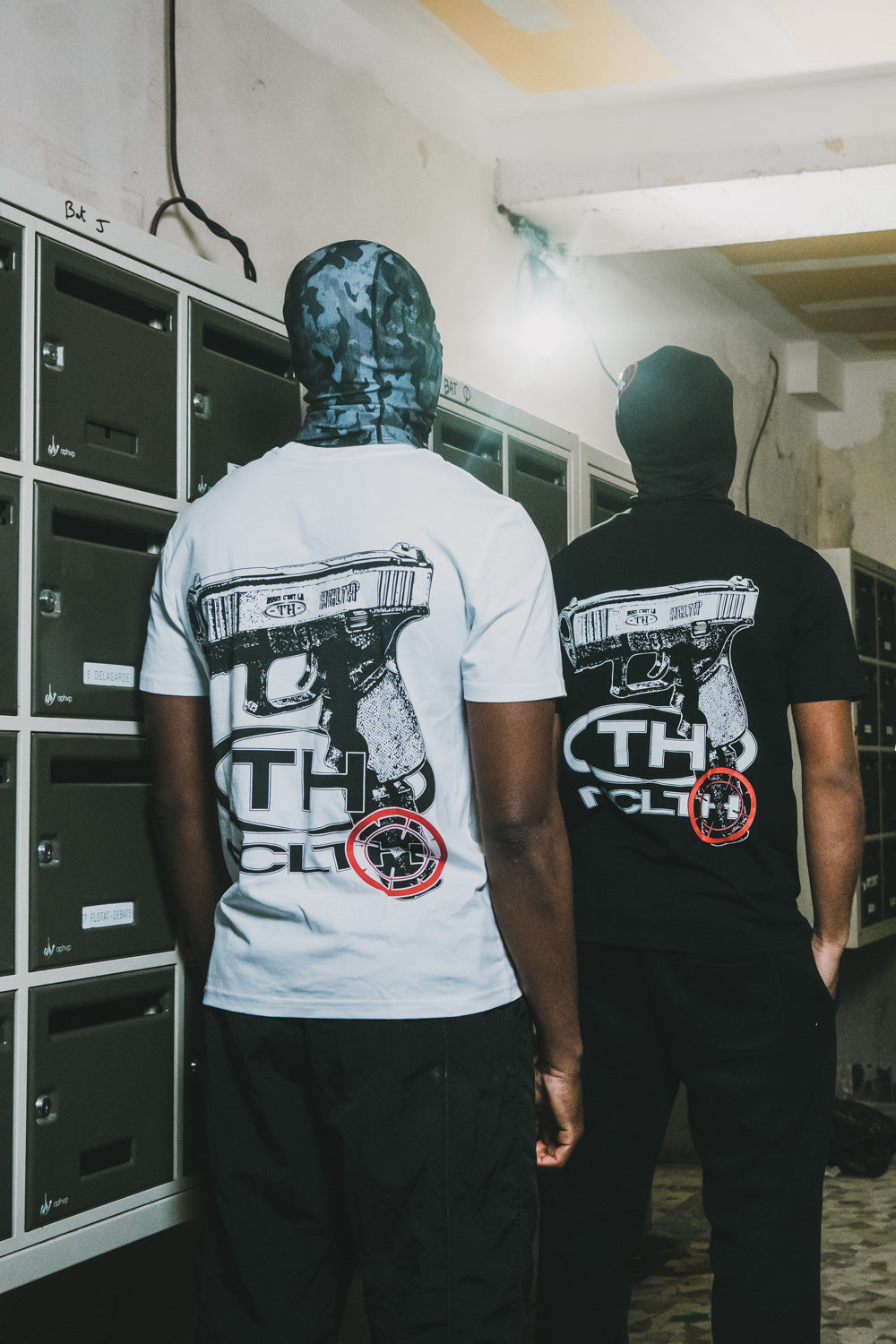 Tee White Black Glock