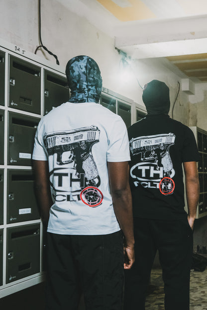 Tee White Black Glock