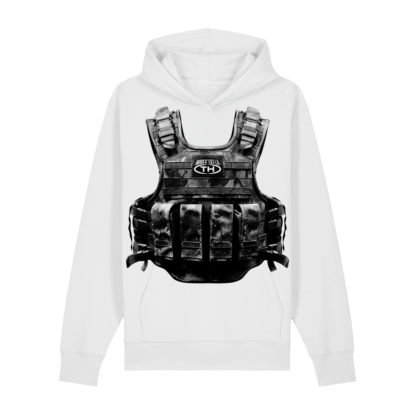 Hoodie White Bulletproof