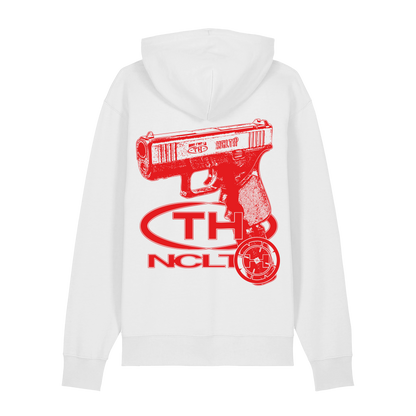 Hoodie White Red Glock
