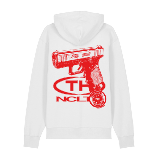 Hoodie White Red Glock