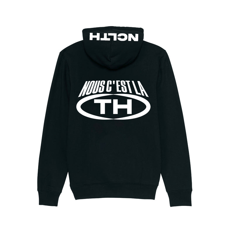 Hoodie noir NCLTH blanc