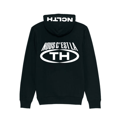 Hoodie noir NCLTH blanc